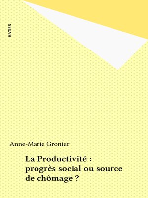 cover image of La Productivité
